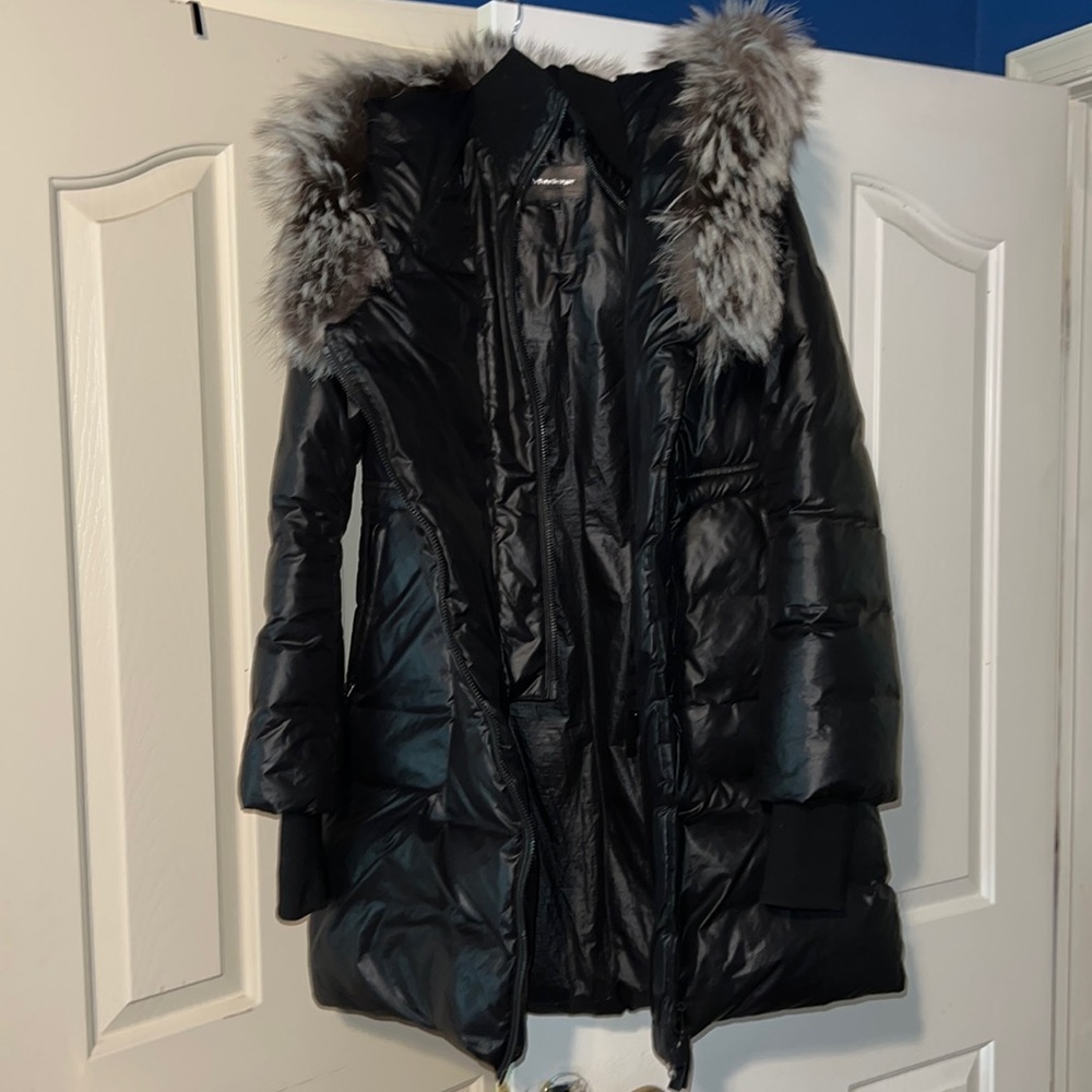 Black Mackage down coat Size Small
